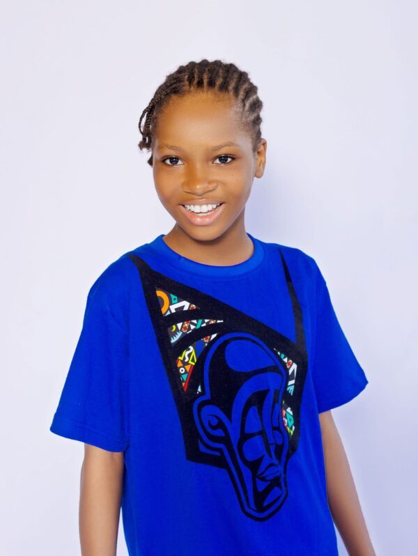 Baldy Agbádá T-Shirt (Blue) - Image 2